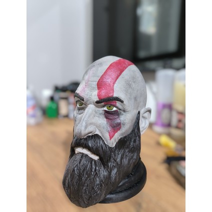Kratos Figürü Dekoratif Obje & Kulaklık Standı – 3D Baskı El Yapımı