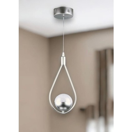 Turkco Lunar Sphere Sarkıt Led Avize,3 Farklı Işık Modu,Powerled Çap:17 Yükseklık:100cm