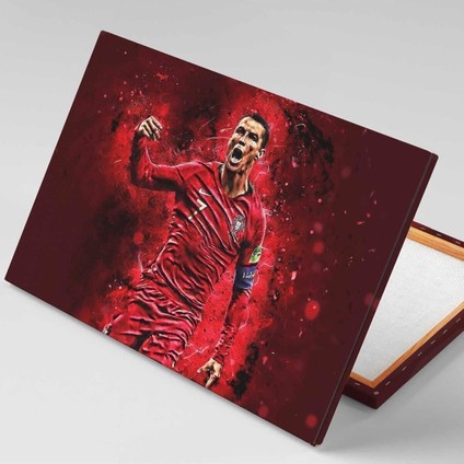 Cristiano Ronaldo Futbol Portekiz Cr7 Art Kanvas Tablo
