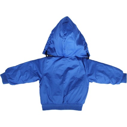 Erkek Çocuk Mavi Renkli Çizgili Desenli Kapşonlu Şişme Mont - 1011646 fiyatları