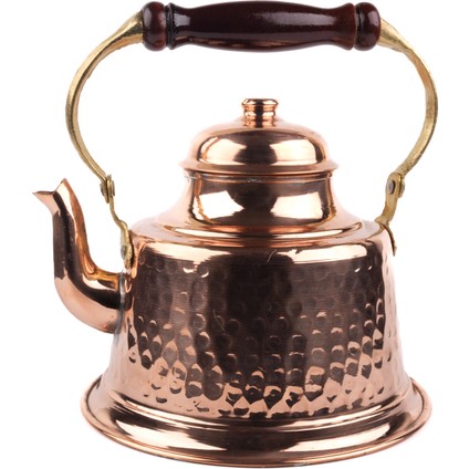 Bakır Klasik Kulplu Tek Alt Zinnun 2lt Çaydanlık modelleri
