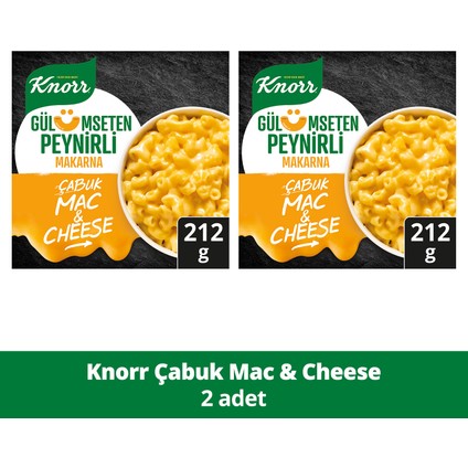 Çabuk Makarna Mac and Cheese Gülümseten Peynirli 212 GR 2 Adet