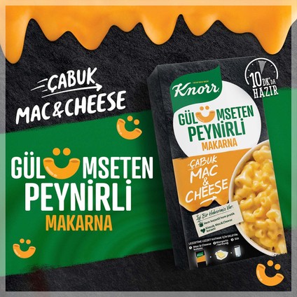 Çabuk Makarna Mac and Cheese Gülümseten Peynirli 212 GR 2 Adet modelleri