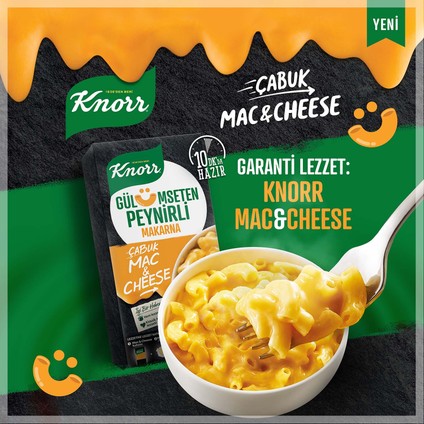 Çabuk Makarna Mac and Cheese Gülümseten Peynirli 212 GR 2 Adet
