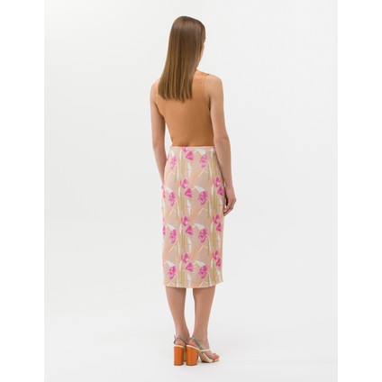 Kadın Kahverengi Slim Fit Örme Etek 50263095-VR233 indirimleri