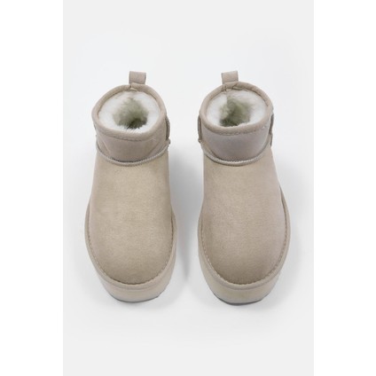 Maja Bej Deri Içi Gerçek Kürklü Bot fiyatları