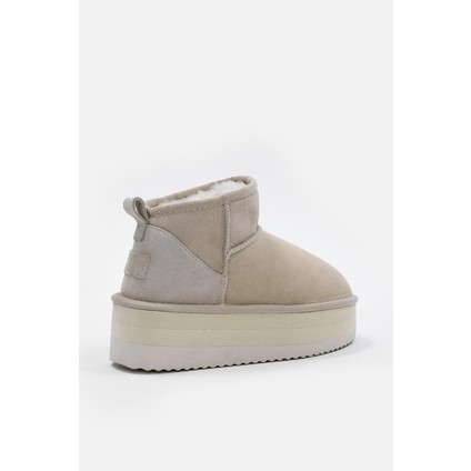 Maja Bej Deri Içi Gerçek Kürklü Bot fırsatları