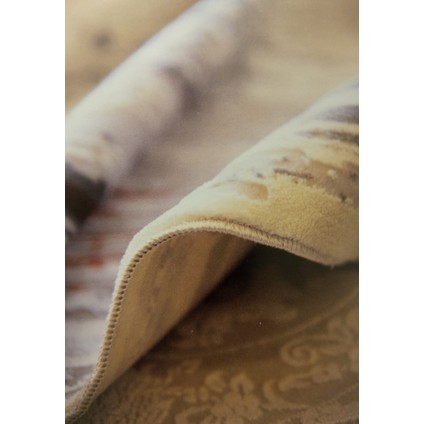 Sateen Koleksiyonu Dekoratif Saçaklı Halı 6405 Mavi