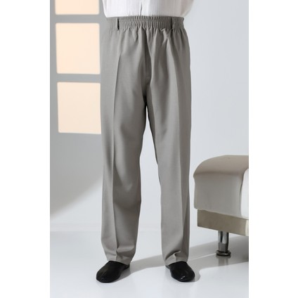 Erkek Rahat Kesim Beli Lastikli Cepli Hac ve Umre Kumaş Şalvar Pantolon - Toprak Rengi (Isr) fırsatları