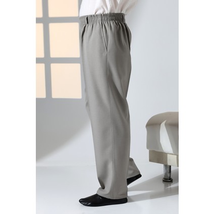 Erkek Rahat Kesim Beli Lastikli Cepli Hac ve Umre Kumaş Şalvar Pantolon - Toprak Rengi (Isr) indirimleri