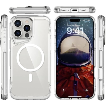 Apple iPhone 16 Pro Max Kılıf Magsafe Şarj Özellikli T-Max Magsafe Kapak-Şeffaf indirimleri