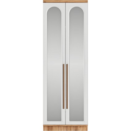Ücretsiz Montaj - %100 MDF Rosa 2 Kapaklı Aynalı Gardırop - MDF Dolap - Elbise Dolabı modelleri