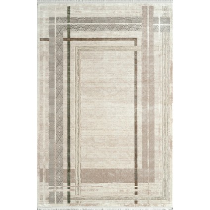 Voyage KJ06B Krem Vizon Viskon Akrilik Modern Halı