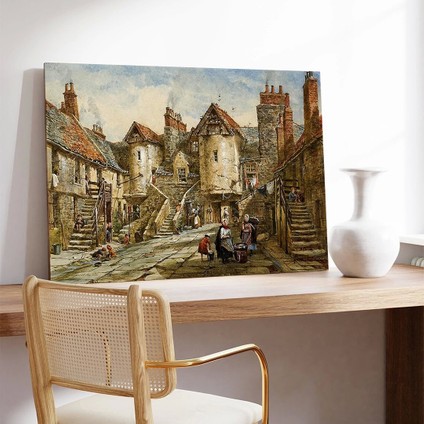 Köy Yolunda Huzur Kanvas Tablo modelleri