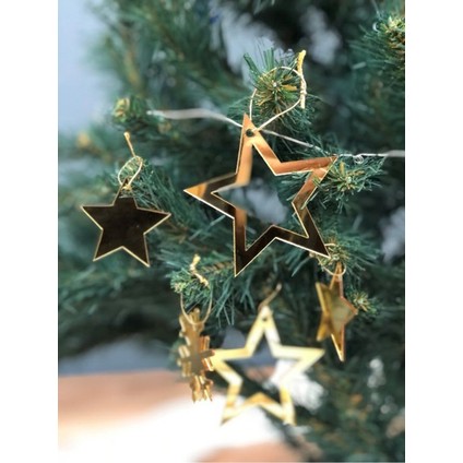 4 Adet Gold Pleksi Yılbaşı Çam Ağacı Süsü fiyatları