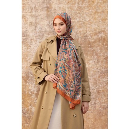 Turuncu Hint Vual Şal - 5003-04