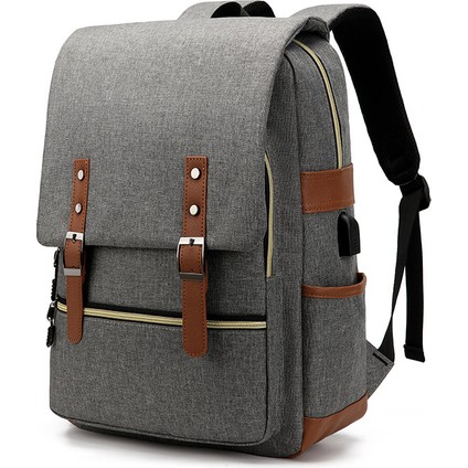 Kanvas Sırt Çantası, Modaya Uygun Sırt Çantası, Modaya Uygun Seyahat Çantası, Okul Çantası, Kontrast Renkli Gündelik Çanta (Yurt Dışından)