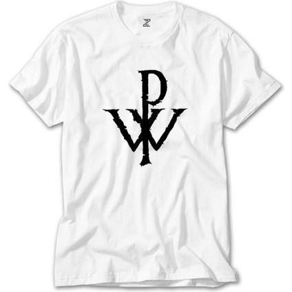 Powerwolf Logo Design Beyaz Tişört