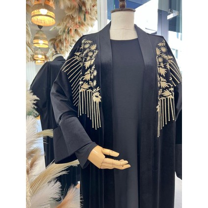 Nakışlı Abaya Standart - Siyah fiyatları