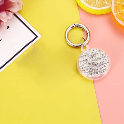 ​zore Airtag 03 Uyumlu Silikon Anahtarlık-Gümüş