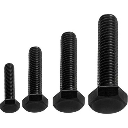 DIN933 M12 70 mm Siyah Cıvata 20 Adet