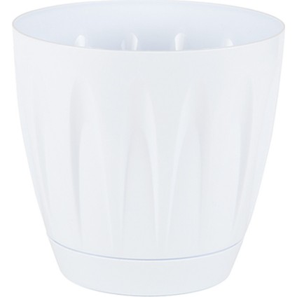 Papatya Saksı 12 Lt Parlak Plastik Kendinden Tabaklı Drenajlı Çiçek Saksısı