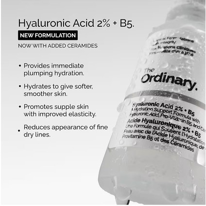 The Ordinary 30 ml Hyaluronic %100 Orj Acid 2% + B5 (Ceramid Içerikli)