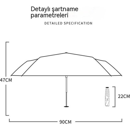 Lbw 6 Kaburgalı Ultra Hafif Katlanır Şemsiye-Koyu Yeşil (Yurt Dışından) fiyatları