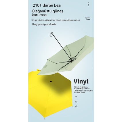 Lbw 6 Kaburgalı Ultra Hafif Katlanır Şemsiye-Koyu Yeşil (Yurt Dışından) modelleri