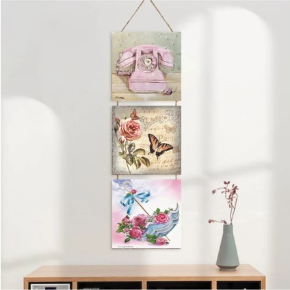 Ahşap Katlanabilir 3lü Tablo - TBL0114 modelleri