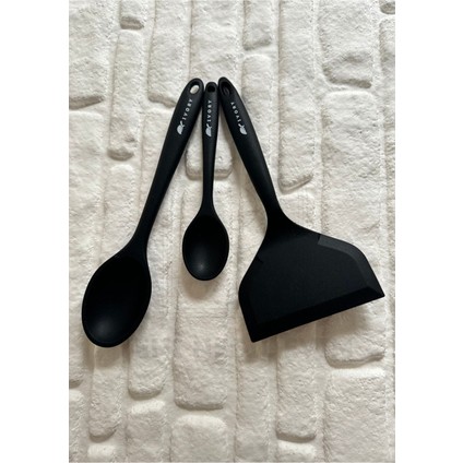 Yeninesilevim Silikon Mini ve Normal Kaşık Geniş Uçlu Köfte Spatulası Isıya Dayanıklı Yanmaz Yapışmaz Sert Uçlu indirimleri