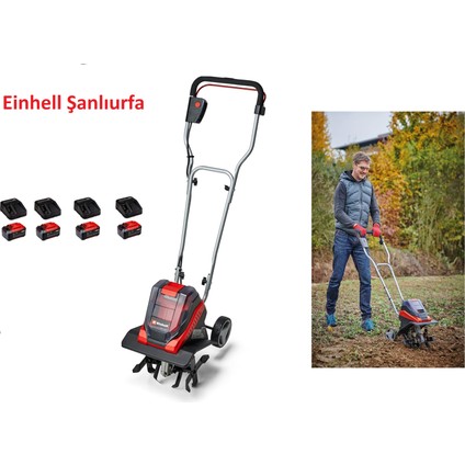 Ge-Cr 30 Li- Akülü Çapa Makinası + 4x5,2 Ah Akü Starter Kit