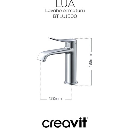 Lua Krom Şelale Lavabo Bataryası LU1500 modelleri