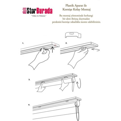 Zebra Stor Sert Plastik Kasalı Kahverengi Perde STB 400V05-PD