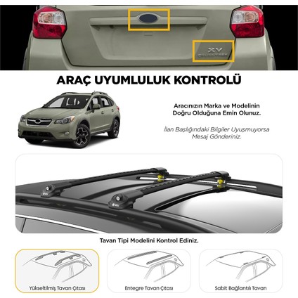 Opel Frontera Turtle Air1 Ara Atkı 1992-1998 Arası Uyumlu - Siyah
