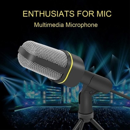 Bilgisayar Mikrofonu Conderser Mikrofon Kablolu Dizüstü Mikrofon Kayıt Mikrofonu Tripodlu Müzik Mikrofonu 3.5mm Aux Masaüstü Mikrofon Ev ve Ofis (Yurt Dışından) fırsatları