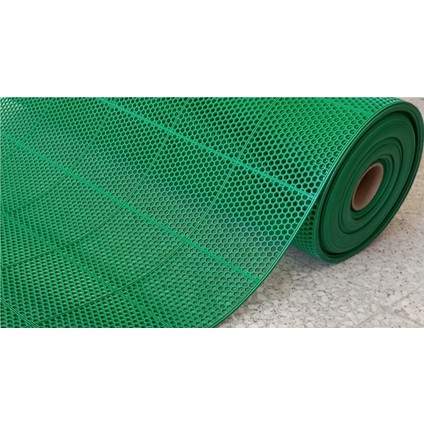 Yeşil Islak Zemin Matı Kaymaz Banyo Içi Paspas Pvc Kare Desen Model Petek Mat