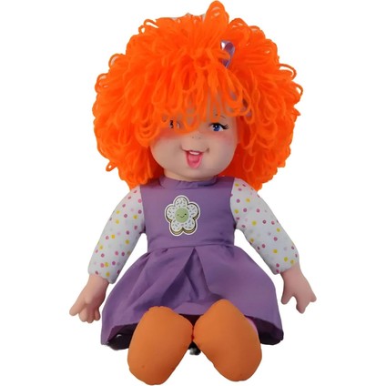 Lahana Saçlı Gökkuşağı Bebek,dolgu Bebek 45 cm Turuncu fiyatları