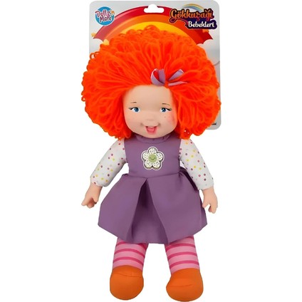 Lahana Saçlı Gökkuşağı Bebek,dolgu Bebek 45 cm Turuncu fırsatları