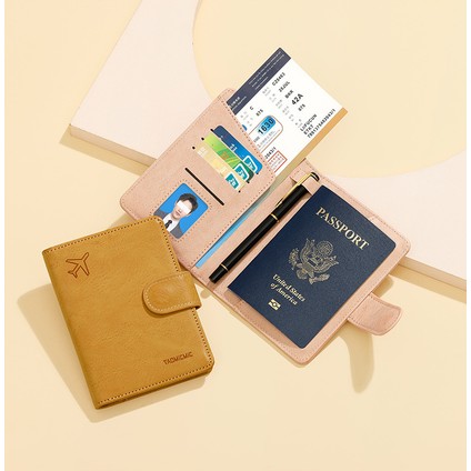 Moda Uçak Bileti Pasaport Çantası Basit Çoklu Kart Yuvası Seyahat Belgesi Tutucu Kart Tutucu (Yurt Dışından) modelleri