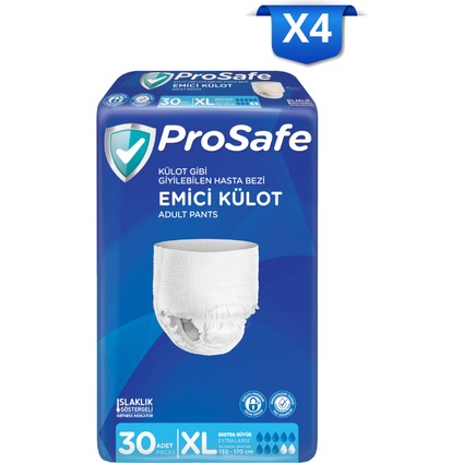 Yetişkin Emici Külot Xlarge 30'lu X4
