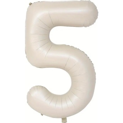 Krem Rengi 5 Rakam Folyo Balon 80 cm