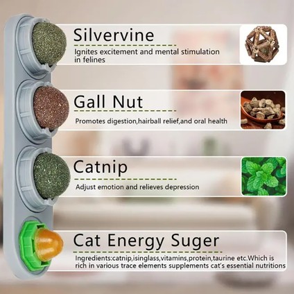 Kedi Nanesi Oyuncakları Silvervine Topları Diş Temizleme Diş Duvarı Ödülleri Ekstra Kedi Enerji Topu Yenilebilir Kediler Yalama Sağlıklı Yavru Kedi Çiğneme (Yurt Dışından) fırsatları