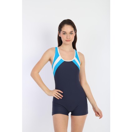 Kadın 767 Şortlu Yüzücü Mayo Lacivert
