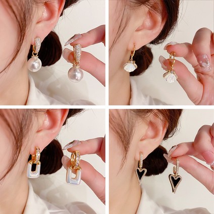 Hengshan Popüler 925 Gümüş Iğne Küpe Klasik Geometrik Uzun Püskül Küpe (Yurt Dışından) fiyatları