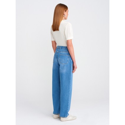 71769 Eskitmeli Mini Baloon Denim Pantolon-Siyah fiyatları