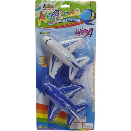 Yolcu Uçak 2'li Set 14 cm - DM8895-4 (Lisinya)