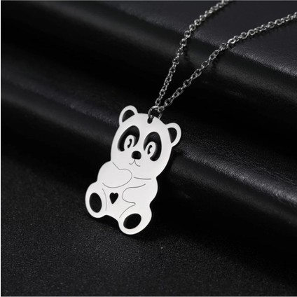 925 Ayar Gümüş Panda Kolye