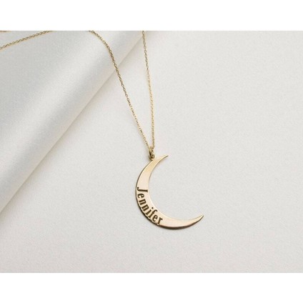 Has Altın Kaplama Ay Isim 925K Kolye fiyatları