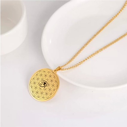 925 Ayar Gümüş Göz- Yaşam Çiçeği Kolye